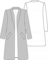 677 Shawl Collar Coat