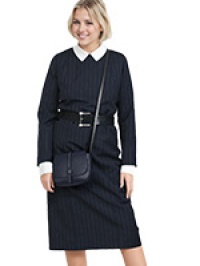 726 Panel Dress with Two Piece Sleeve