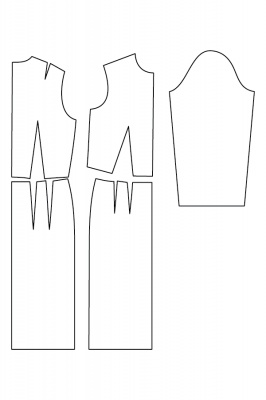 Pattern 101 Block - Bodice, Sleeve, Skirt