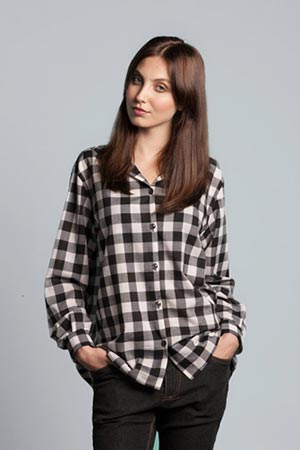 Photo of Shirt Sewing Pattern, a PDF Sewing Pattern Download, a Cotton Gingham Shirt Pattern Online