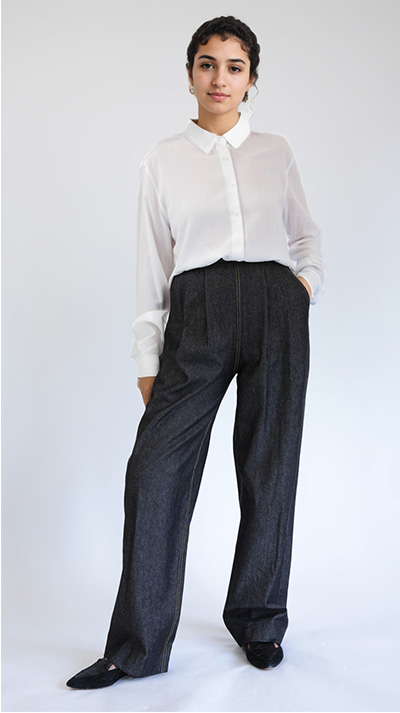 Sewing Pattern image, Pleat Front Trousers by Angela Kane