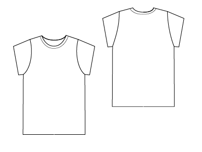 PDF Sewing Patterns Slim fit T-Shirt by Angela Kane