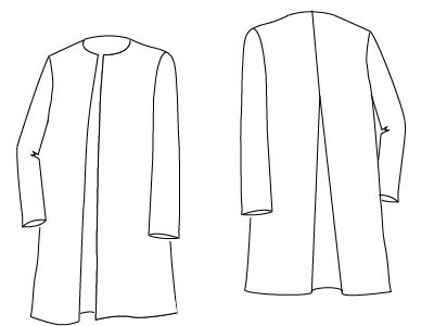 PDF Sewing Patterns Soft Tailored Coat by Angela Kane