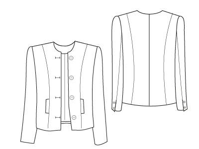 PDF Sewing Pattern Boxy Jacket by Angela Kane, image link to Pattern Page