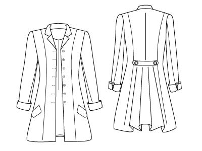 PDF Sewing Patterns Frock Coat by Angela Kane