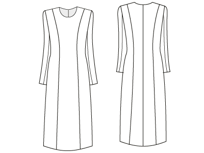 PDF Sewing Patterns Panel Dress by Angela Kane