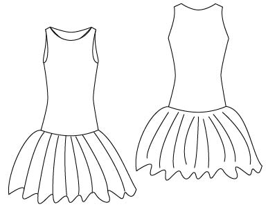 PDF Sewing Patterns Jersey Ra Ra Dress by Angela Kane