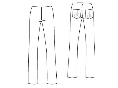 PDF Sewing Patterns Slim Fit Trousers by Angela Kane