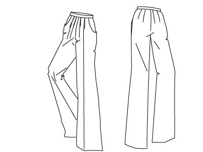 PDF Sewing Patterns Pleat Front Trousers by Angela Kane
