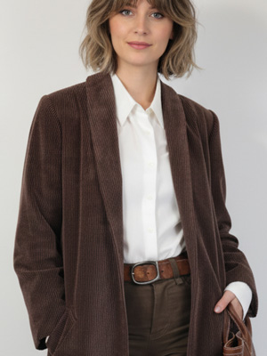 PDF Sewing Patterns Shawl Collar Coat by Angela Kane
