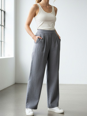 PDF Sewing Patterns Cropped Palazzo Trousers by Angela Kane