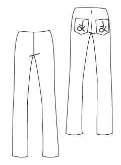 PDF Sewing Pattern for Slim Cut Trousers, Easy Online for Download ...